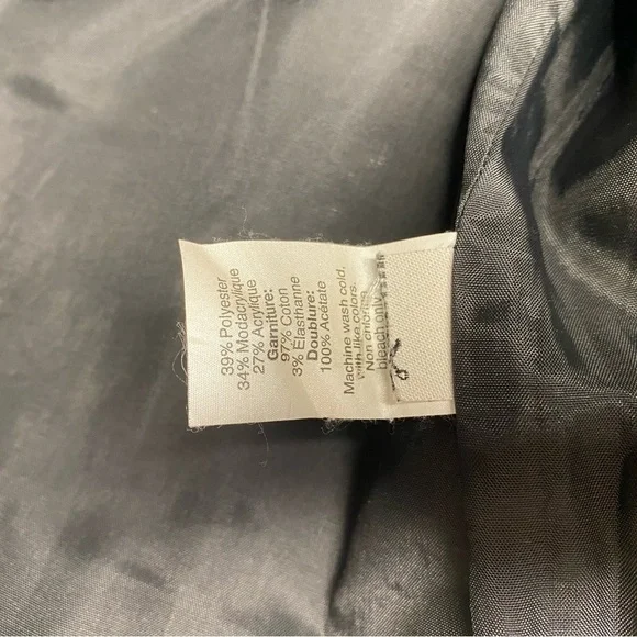 MADEWELL SHERPA FAUX FUR ZIPPERED VEST WITH POCKETS SIZE XS - Picture 5 of 9